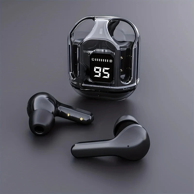 Air 31 TWS Transparent Earbuds – High Bass, Smart Display, Bluetooth 5.3