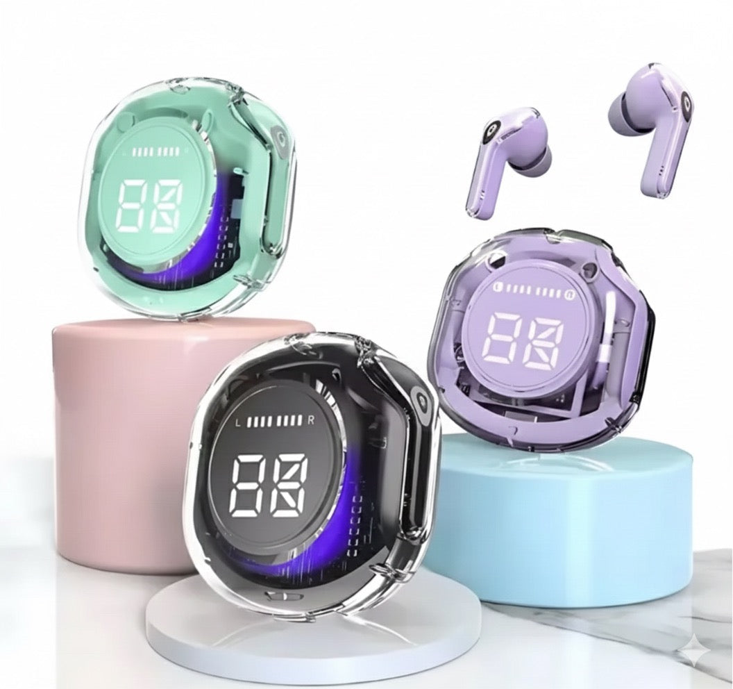 Ultrapods Air39 Wireless Earbuds – Bluetooth 5.3 | Heavy Bass Stereo • Noise Reduction • Waterproof Sports Pods with LED Battery Display & Mic