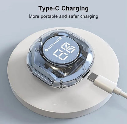 Ultrapods Air39 Wireless Earbuds – Bluetooth 5.3 | Heavy Bass Stereo • Noise Reduction • Waterproof Sports Pods with LED Battery Display & Mic