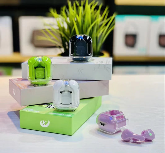 Air 31 TWS Transparent Earbuds – High Bass, Smart Display, Bluetooth 5.3