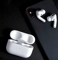 Airpods Pro 2-(White/Black) with free silicone case