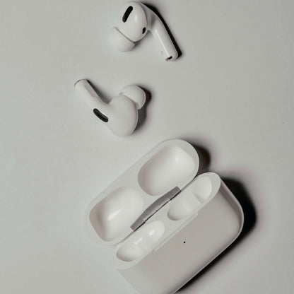 Airpods Pro 2-(White/Black) with free silicone case