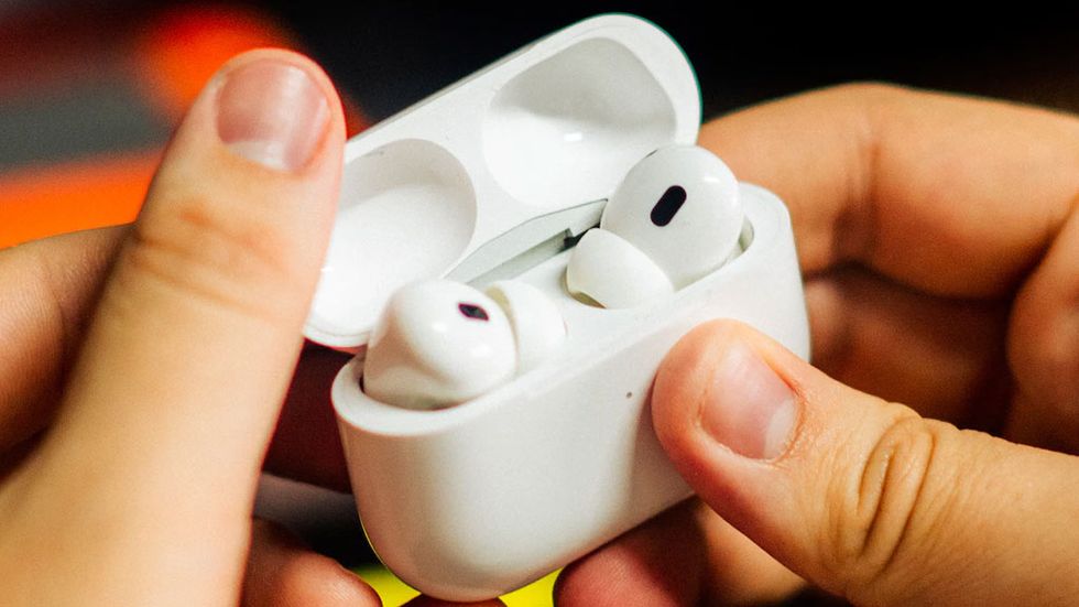 Airpods Pro 2-(White/Black) with free silicone case