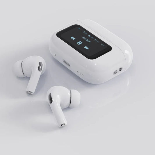 A9 Pro Touch Screen ANC Noise Cancelling Earbuds